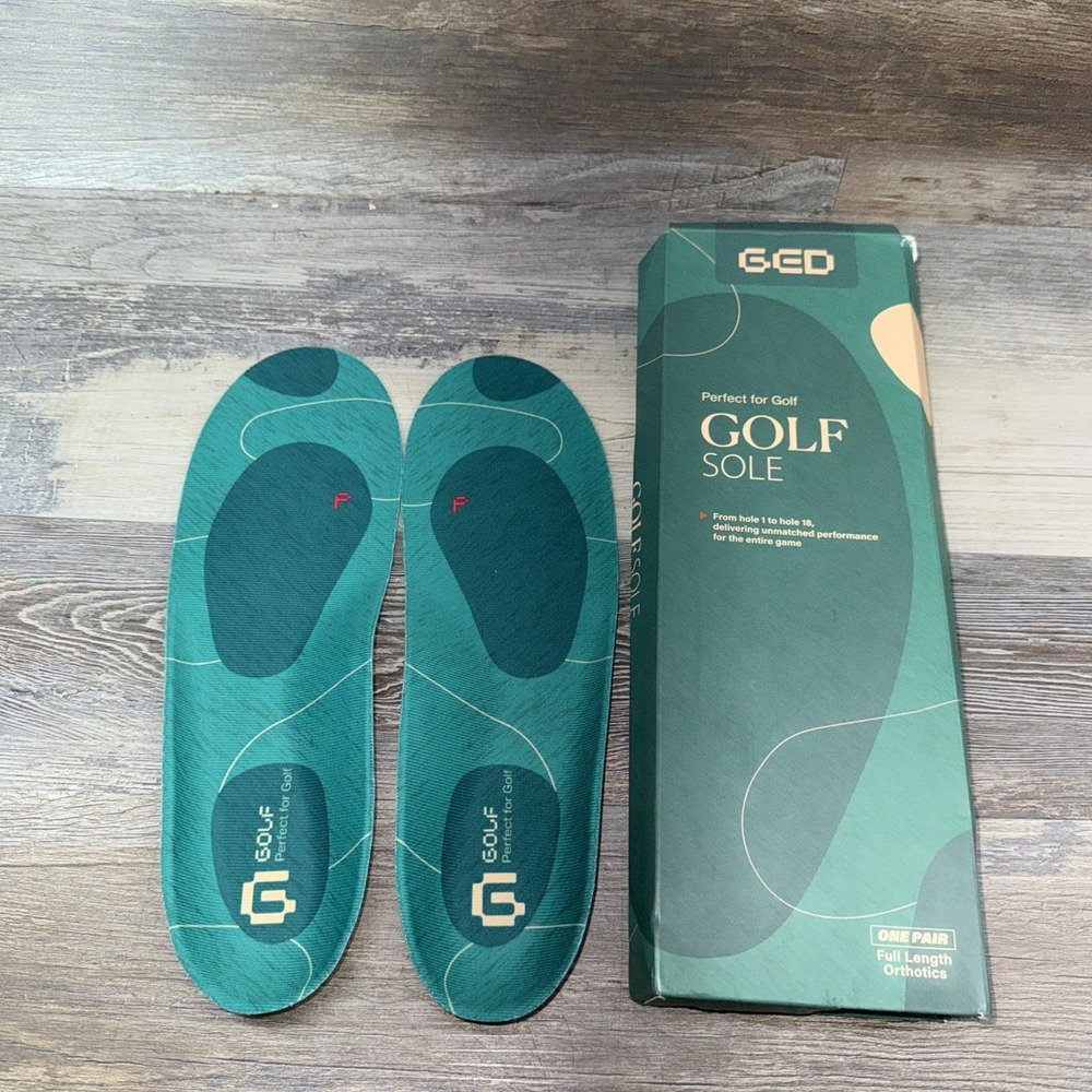 Golf Shoe Insoles for Men - GED Sports Men（US 6-8.5）, Green